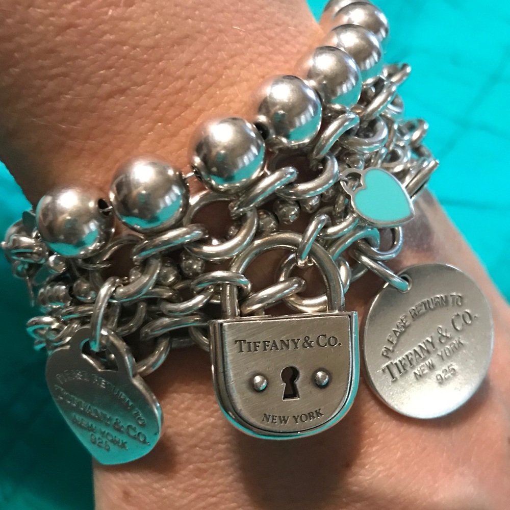 Authentic Tiffany & Co. Arc Padlock Bracelet